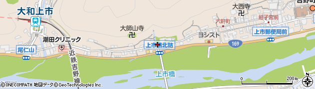 上市橋北詰周辺の地図