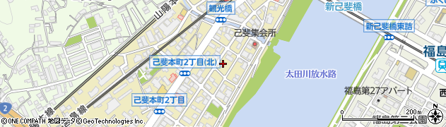 広島県広島市西区己斐本町周辺の地図
