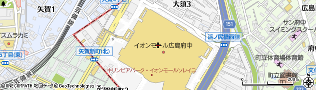 ラーメン我馬 イオンモール広島府中店周辺の地図
