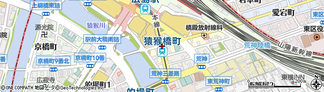 広島県広島市南区周辺の地図