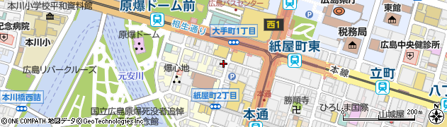 讃岐屋 紙屋町店周辺の地図