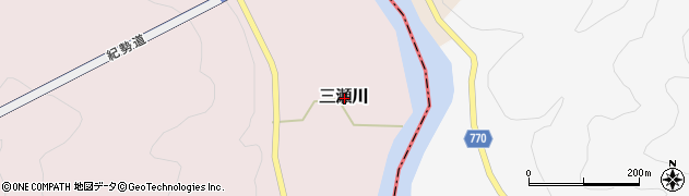 三重県度会郡大紀町三瀬川周辺の地図