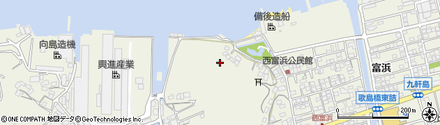 広島県尾道市向島町富浜甲周辺の地図