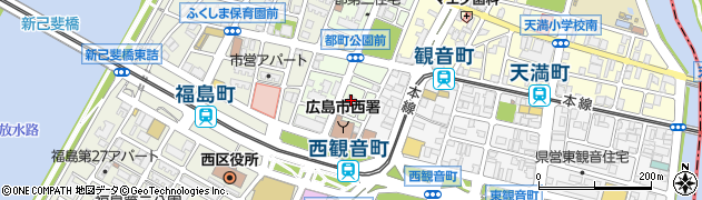広島県広島市西区都町37周辺の地図