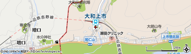 大和上市駅周辺の地図