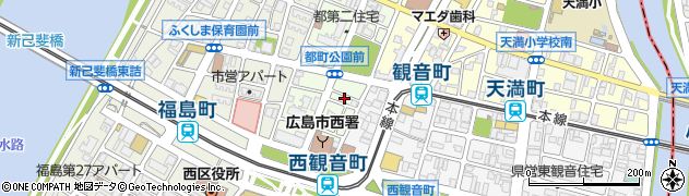 広島県広島市西区都町35周辺の地図