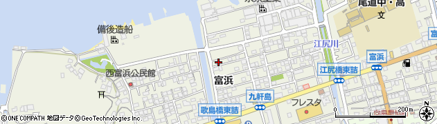 広島県尾道市向島町富浜5587-22周辺の地図