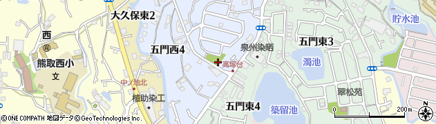 高塚台1号公園周辺の地図