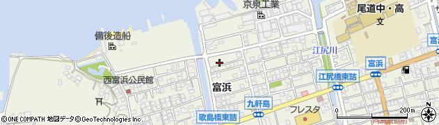 広島県尾道市向島町富浜5587-55周辺の地図