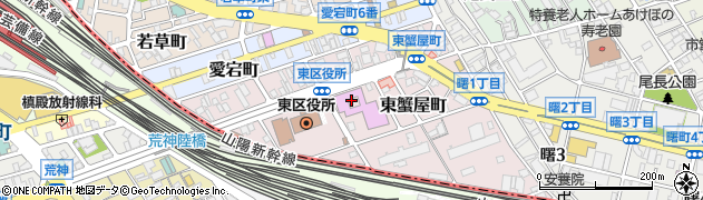 広島市東区民文化センター　ホール周辺の地図