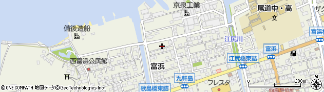 広島県尾道市向島町富浜5587周辺の地図