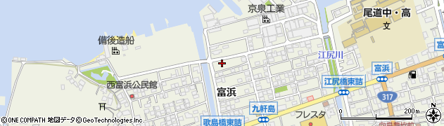 広島県尾道市向島町富浜5587-41周辺の地図