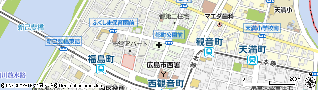 広島県広島市西区都町33周辺の地図