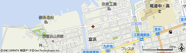 広島県尾道市向島町富浜5587-43周辺の地図
