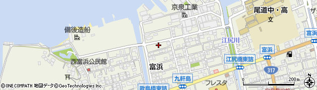 広島県尾道市向島町富浜5587-44周辺の地図