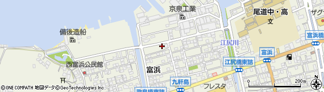 広島県尾道市向島町富浜5587-47周辺の地図