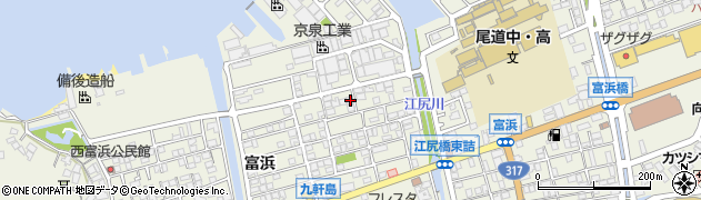 広島県尾道市向島町富浜5578周辺の地図