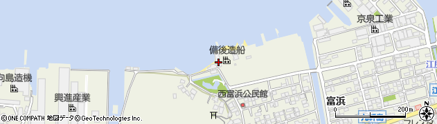 広島県尾道市向島町富浜5611-2周辺の地図
