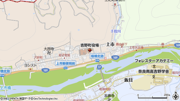〒639-3100 奈良県吉野郡吉野町（以下に掲載がない場合）の地図