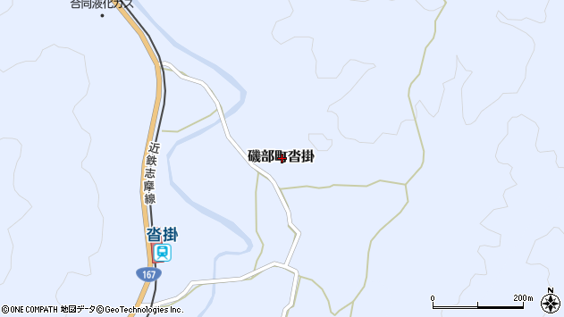 〒517-0202 三重県志摩市磯部町沓掛の地図