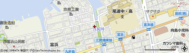 広島県尾道市向島町富浜5573周辺の地図