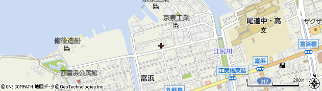 広島県尾道市向島町富浜5588-51周辺の地図