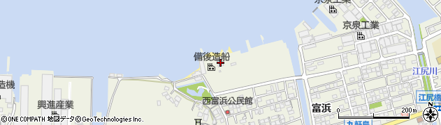 広島県尾道市向島町富浜5611-16周辺の地図