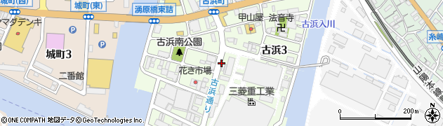 広島県三原市古浜周辺の地図