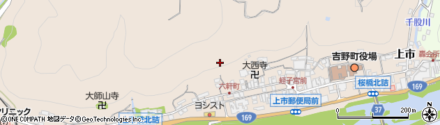 奈良県吉野町（吉野郡）上市周辺の地図