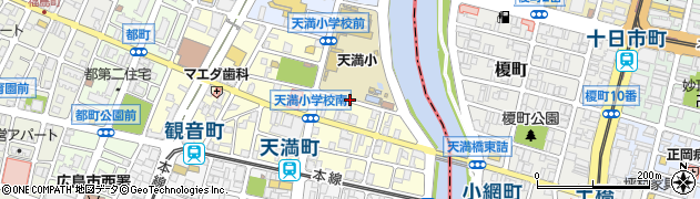 広島県広島市西区天満町周辺の地図