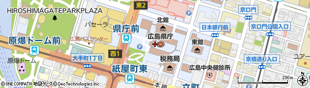 広島県広島市中区基町10周辺の地図