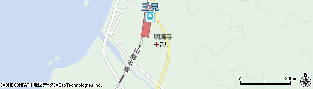 明満寺周辺の地図