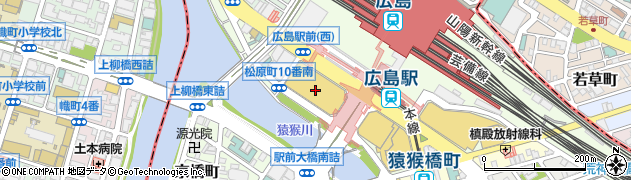 カフェコムサ 広島福屋駅前店周辺の地図