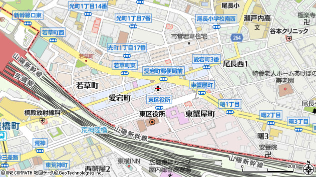 〒732-0054 広島県広島市東区愛宕町の地図