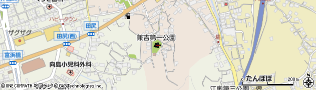 兼吉第一公園周辺の地図