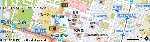 広島県庁健康福祉局　障害者支援課・指導・検査周辺の地図