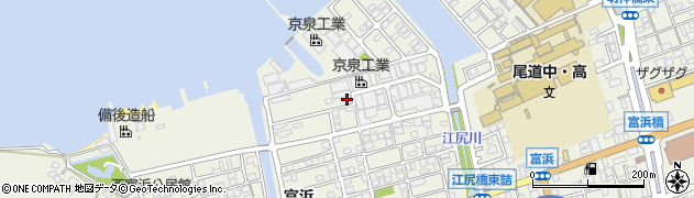広島県尾道市向島町富浜5588-27周辺の地図
