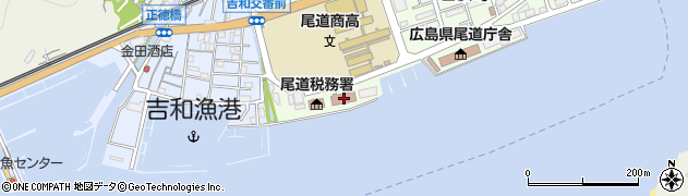 広島法務局尾道支局　土地・建物・会社・法人等の証明書の係周辺の地図