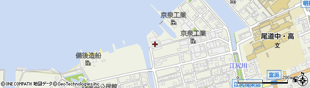 広島県尾道市向島町富浜16061-11周辺の地図