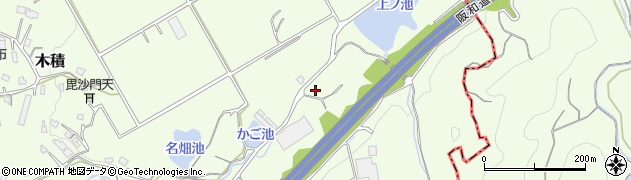 大阪府貝塚市木積4000周辺の地図