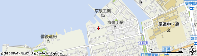 広島県尾道市向島町富浜16061周辺の地図