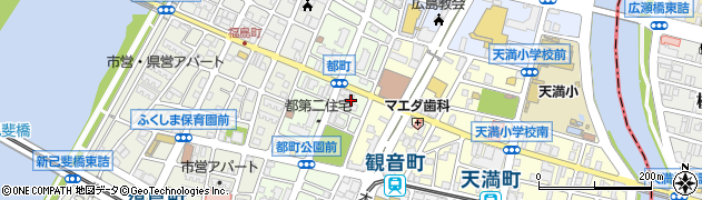 広島県広島市西区都町23周辺の地図