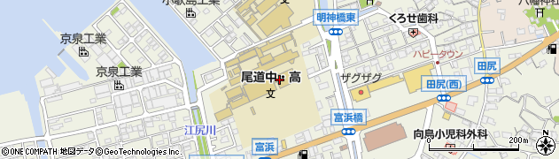 広島県尾道市向島町富浜5548-10周辺の地図