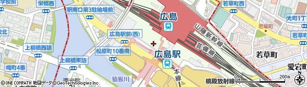 広島駅旅館案内所周辺の地図