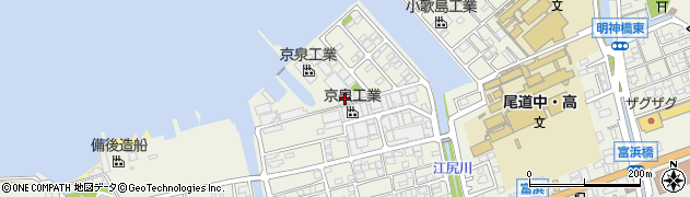 広島県尾道市向島町富浜16061-19周辺の地図