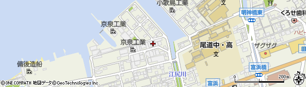 広島県尾道市向島町富浜5576周辺の地図