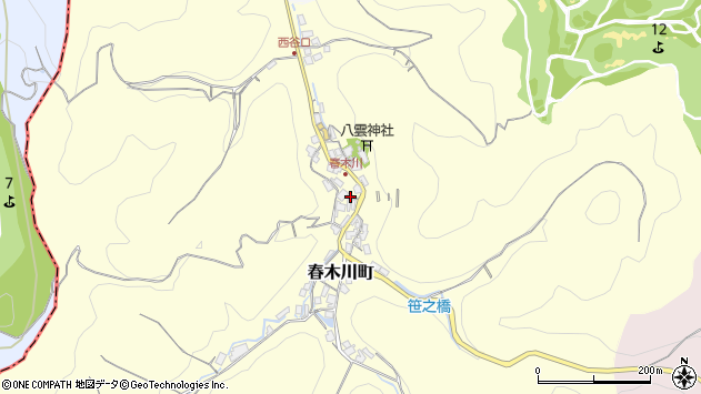 〒594-1133 大阪府和泉市春木川町の地図