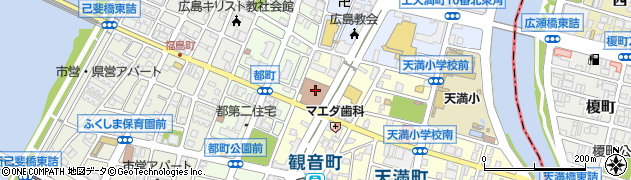 広島西郵便局配達周辺の地図