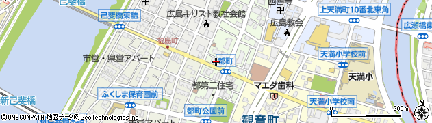 広島県広島市西区都町21周辺の地図