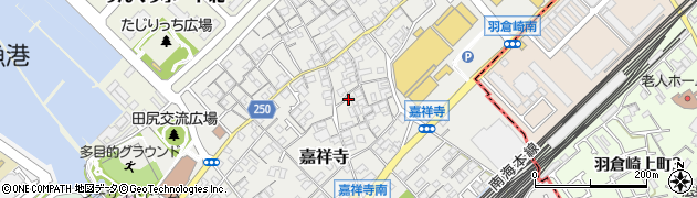 大阪府泉南郡田尻町嘉祥寺760周辺の地図